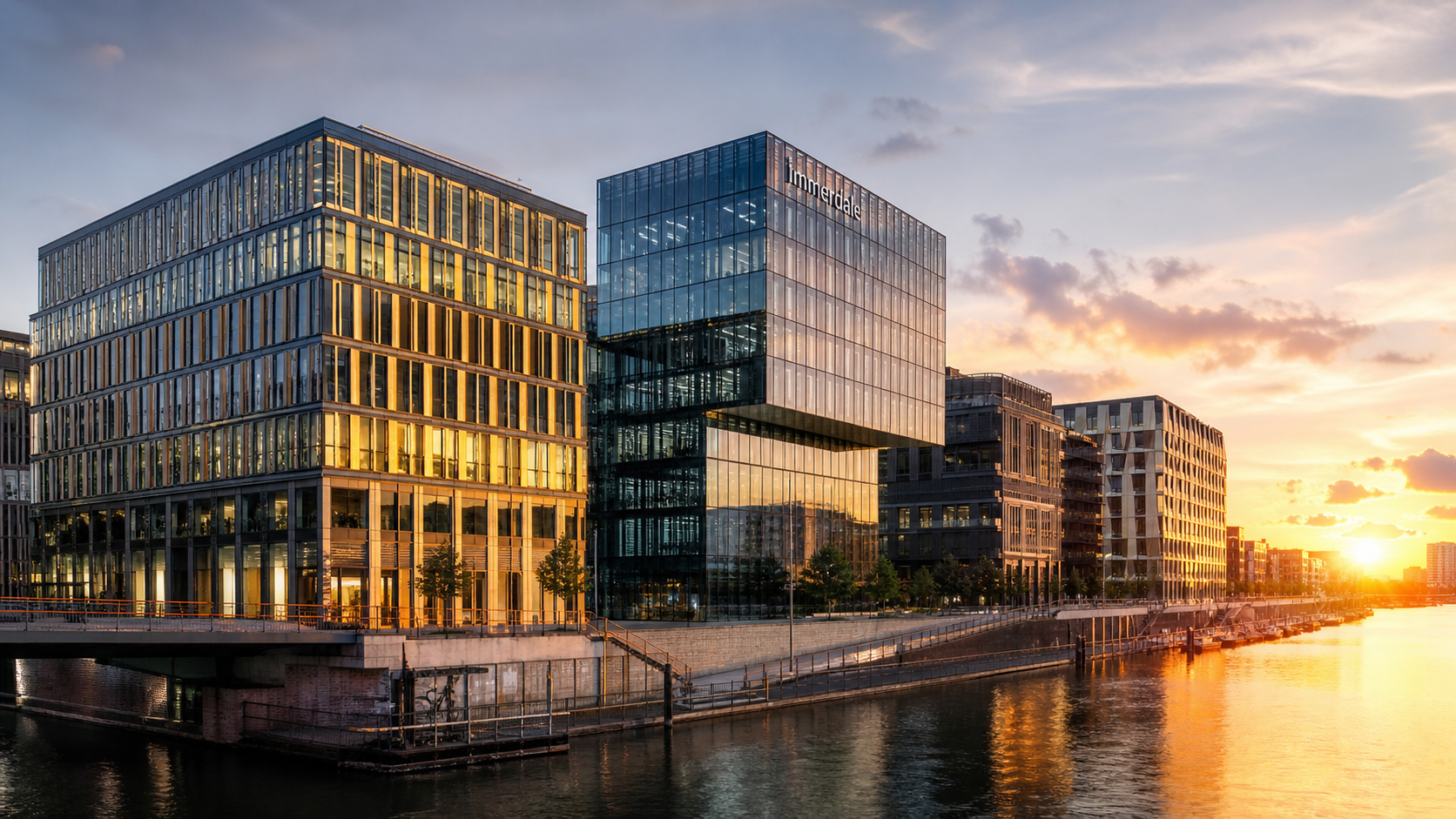 SCPI européennes 2026 : architecture moderne d'un quartier d'affaires européen